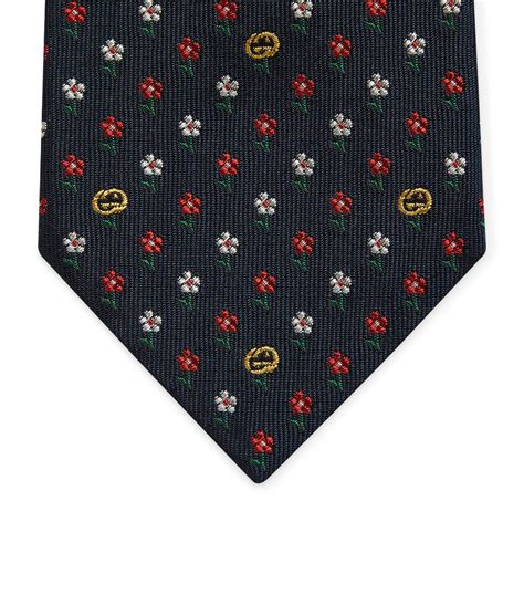 gucci floral tie